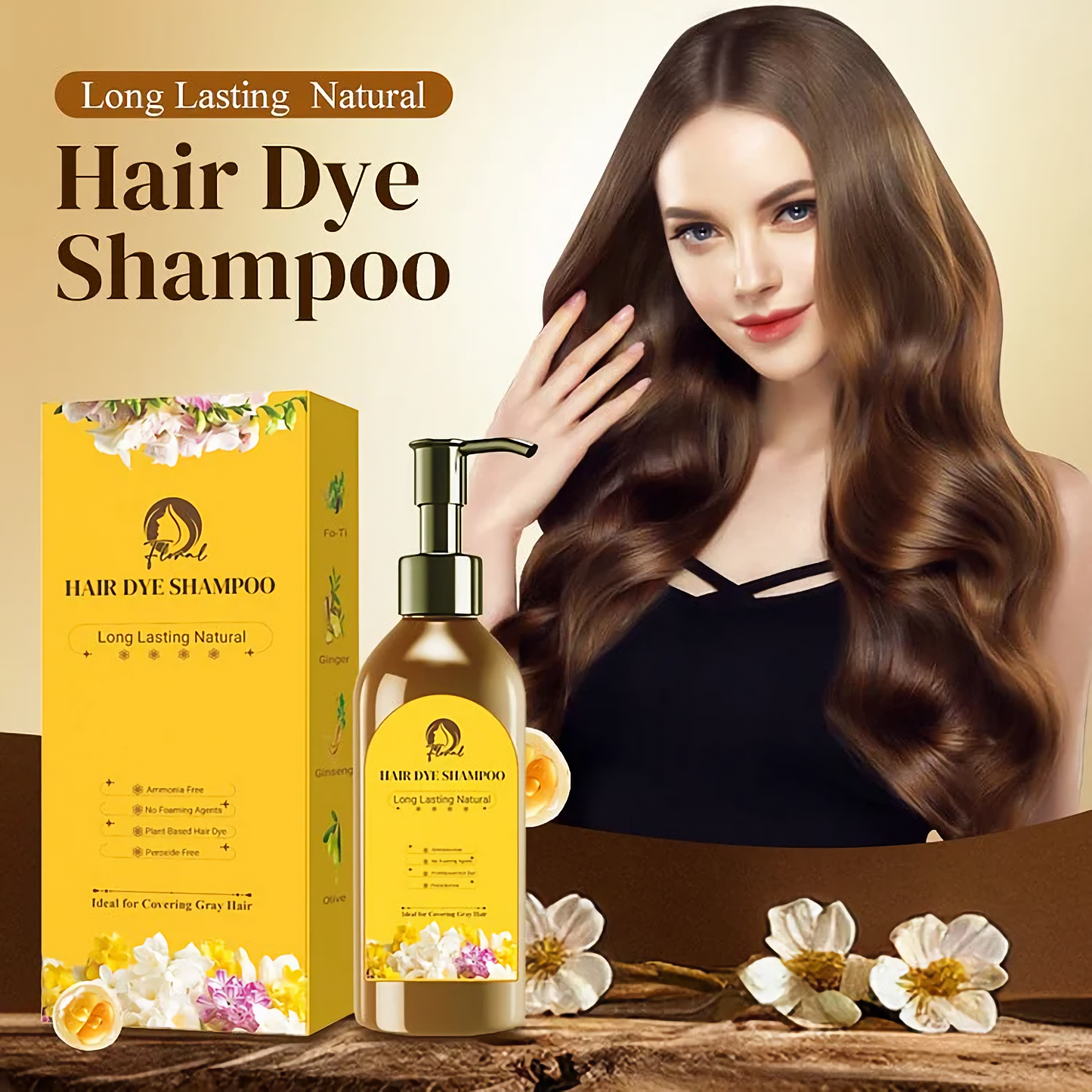 (BUY 1 GET 2) Natsuiro® - Japanese Long Lasting Natural Hair Dye Shampoo