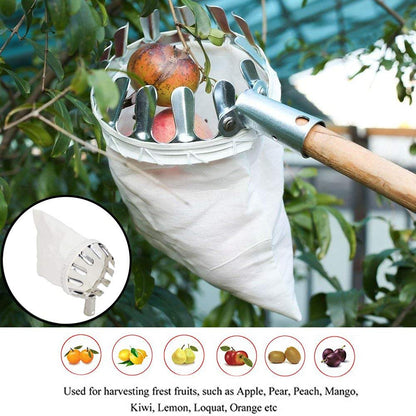 PickPack® – Premium Fruit Picker Basket Tool with Storage Bag