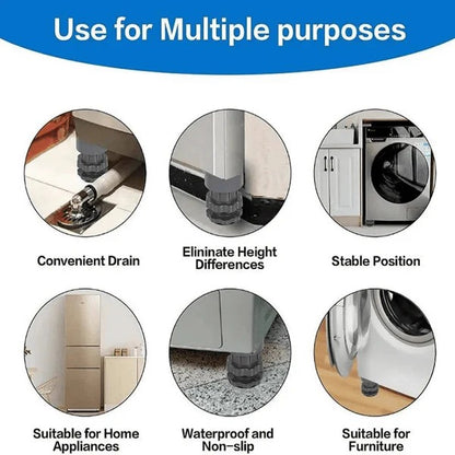WashGuard® - Washing Machine Adjustable Height Footpads (Set Of 4)