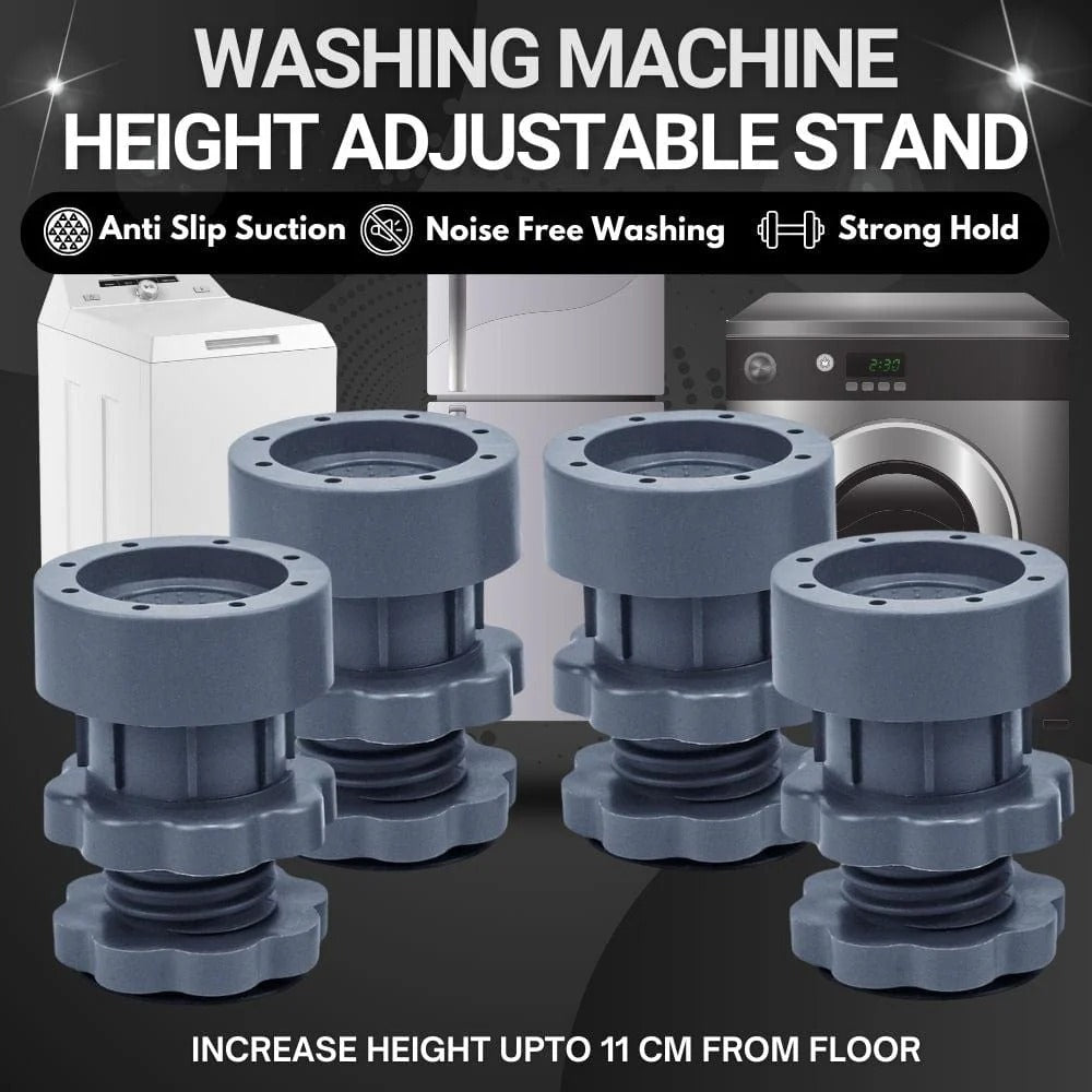 WashGuard® - Washing Machine Adjustable Height Footpads (Set Of 4)