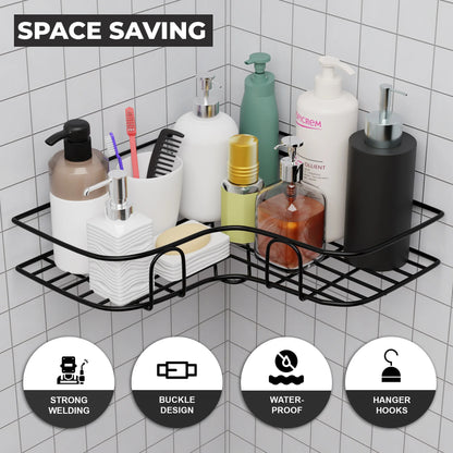 (BUY 1 GET 1 FREE) CornerPro® - Premium No-Drill Bathroom Corner Shelves