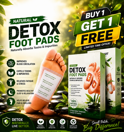 (BUY 1 GET 1 FREE) Detox Foot Patch Natural ingredients (Pack of 20)